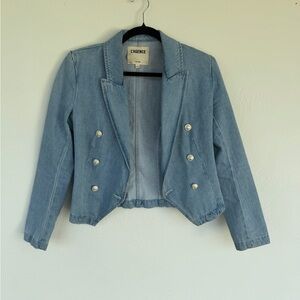 L'AGENCE Light Blue Denim Jacket